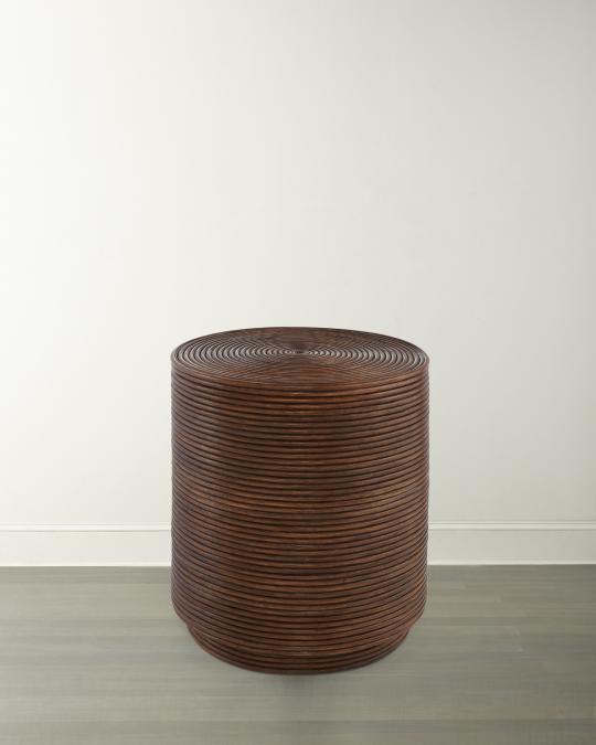 Piper Rattan Side Table | Neiman Marcus
