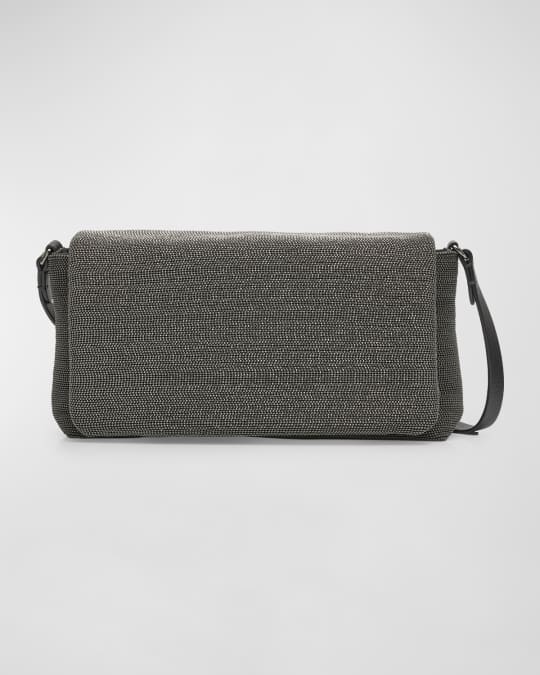 Brunello Cucinelli Allover Monili Convertible Clutch Bag | Neiman