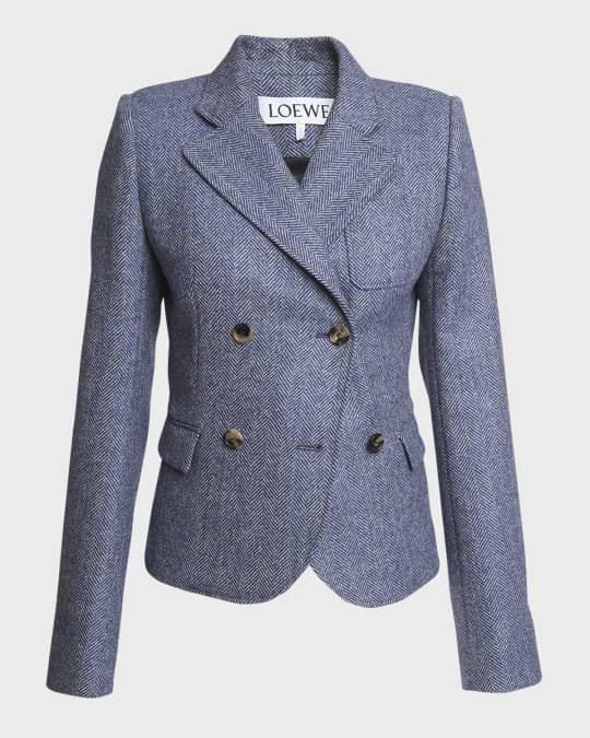 【関税込み】LOEWE Double-breasted wool blazer LOEWE Double-Breasted Wool-Twill Suit Jacket for Men | MR PORTER