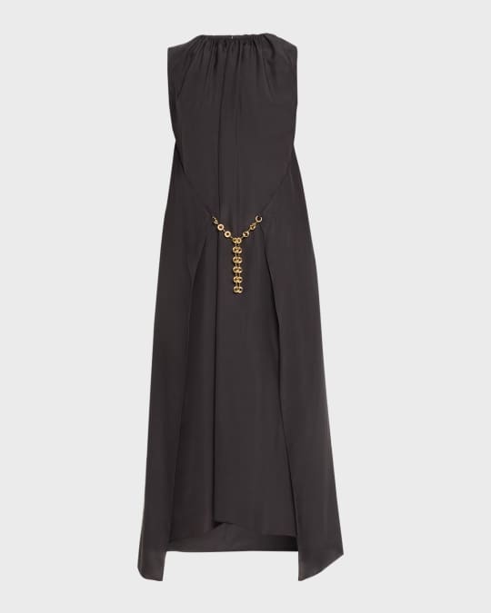 long dress silhouette Timeless Halter Maxi Dress – Hand-Dyed Open Back Dress with High Slit main image 1