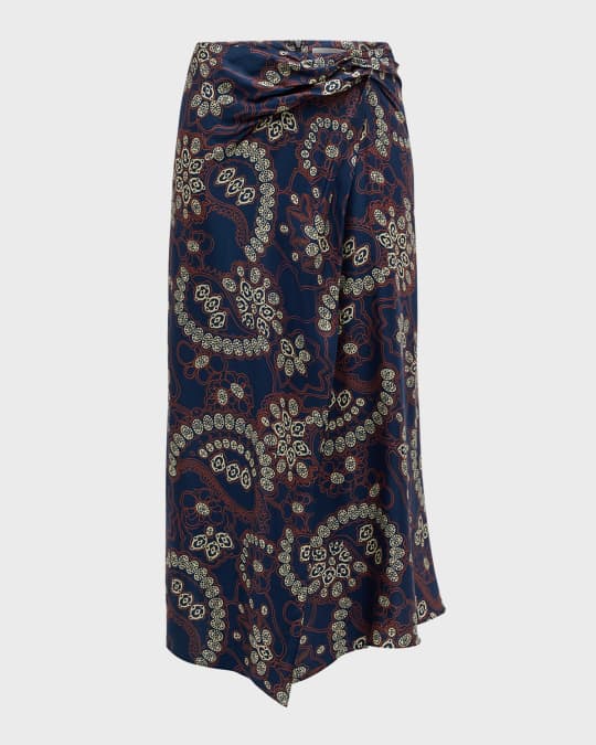 Clara Midi Skirt in Yellow main image 1