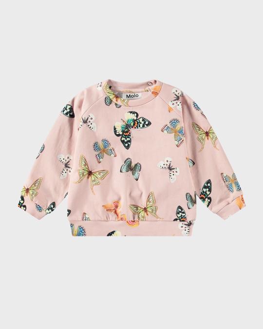 Molo Girl's Disc GraphicPrint Sweatshirt, Size Newborn4 Neiman Marcus