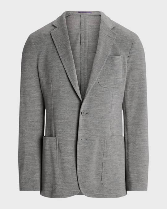 Ralph Lauren Purple Label Men's Hadley Hand-Tailored Wool Piqué