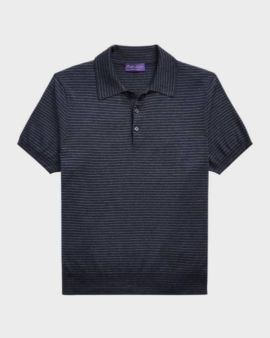 Tシャツ・カットソー Ralph Lauren Ralph Lauren Purple Label Silk Polo Ralph Lauren Purple Label Silk and cotton polo shirt Ralph