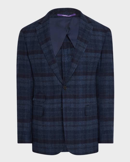 Ralph Lauren Purple Label Men's Kent Hand-Tailored Plaid Sport