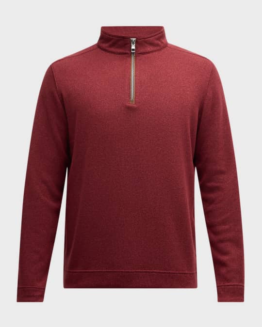 Peter Millar Men's Crown Fleece QuarterZip Sweater Neiman Marcus — free download