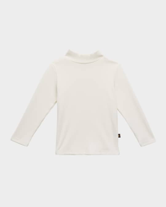 Girl's Nova Ribbed Top W/ Ribbon, Size 2-10