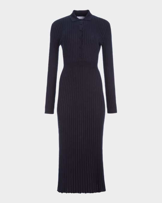 knee length dresses for ladies Gabriela Hearst Ardor Knit Maxi Dress