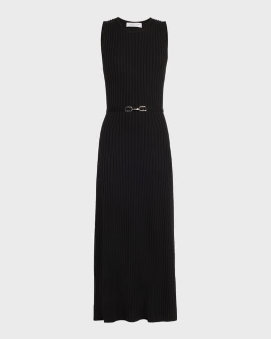 Gabriela Hearst Meier Cashmere-Blend Ribbed Knit Maxi Dress