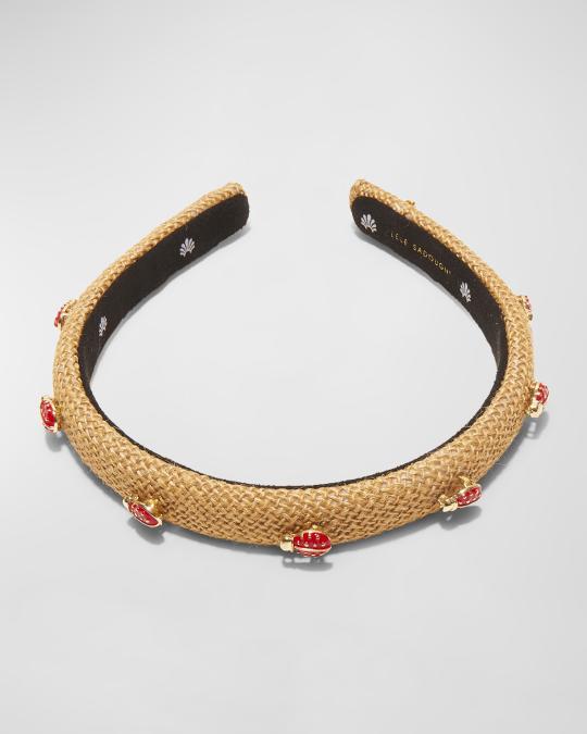 Lele Sadoughi Woven Headband IVORY WOVEN PEARL HEADBAND | Bella Bridesmaids main image 3