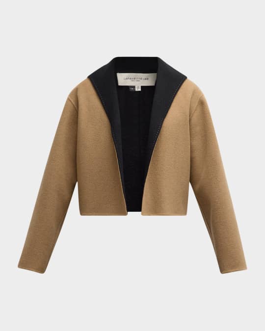 Reversible Wool-Cashmere Cropped Jacket
