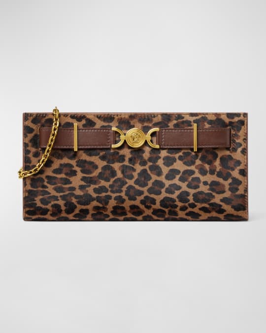 VERSACE メデューサ 95 カーフヘアクラッチ Medusa '95 Clutch Black,Gold | VERSACE US
