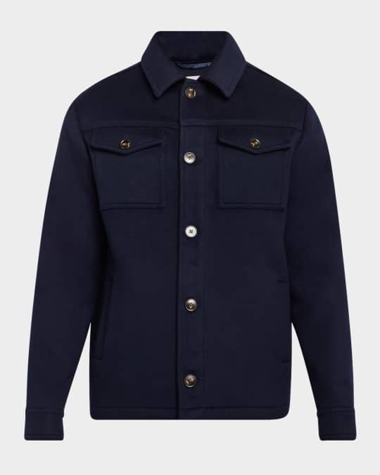 Men's Wool Double-Face Trucker Jacket