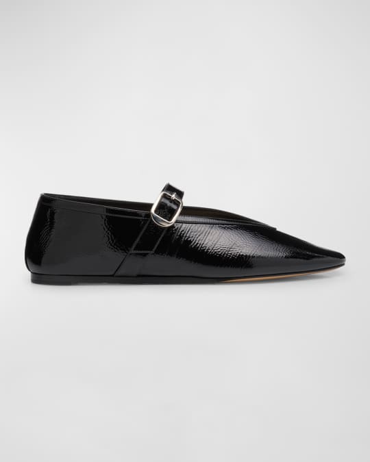 フラットシューズ LE MONDE BERYL STELLA BALLERINA PATENTE (STEPATBLA BLACK) Le Monde Beryl Stella Slipper In Black | ModeSens