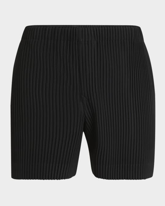 Men's Pleated Pull-On Shorts