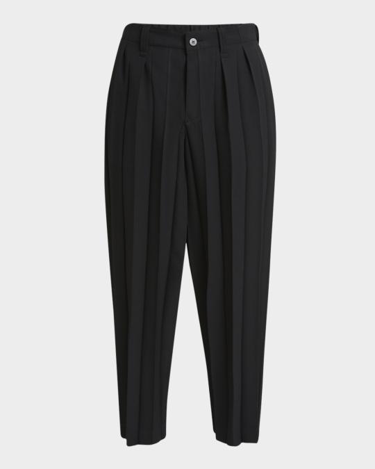 Homme Plisse Issey Miyake Men's Accordion Pleat Trousers | Neiman