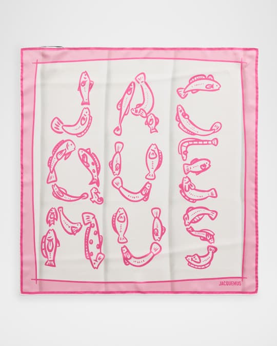 Jacquemus Le Bandana Pesco Square Scarf | Neiman Marcus