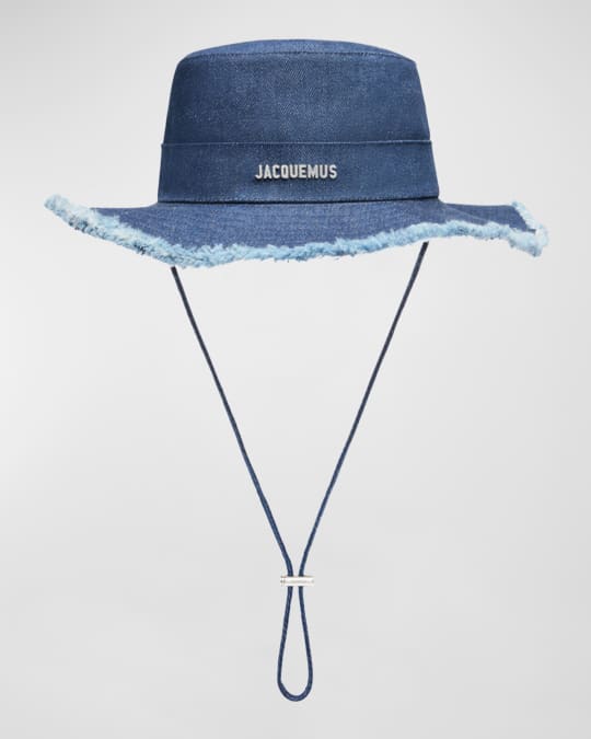Jacquemus Le Bob Artichaut Denim Bucket Hat | Neiman Marcus