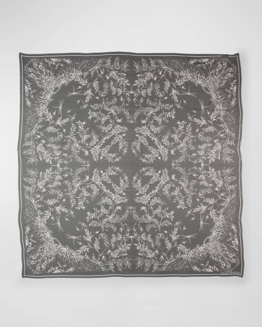Eagle Flight Sheer Silk Shawl