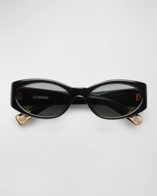 Les Lunettes Acetate Oval Sunglasses 