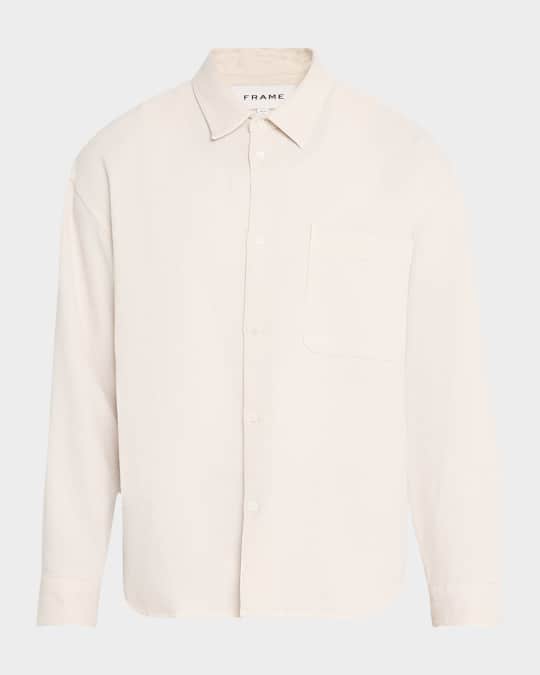 Men's Waffle Textured Sport Shirt