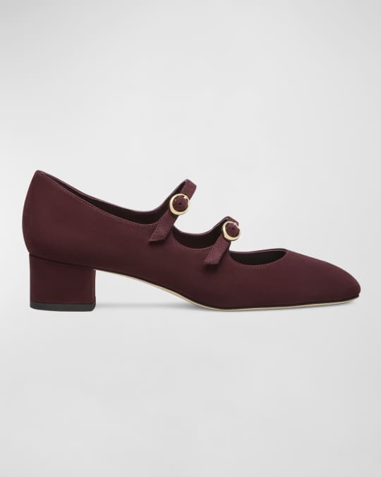 Benni Suede Mary Jane Ballerina Pumps