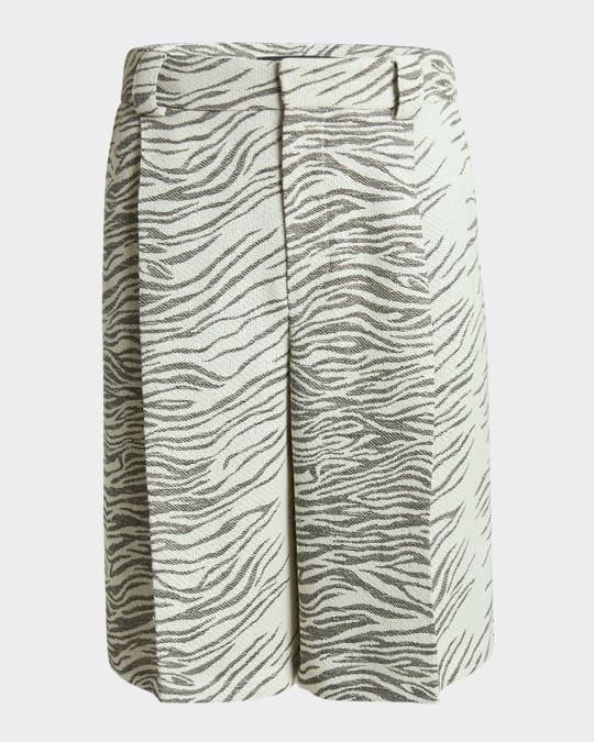 24時間限定タイムセール Men's Jacquemus Pleated Marcus Neiman | Shorts Bermuda Zebra パンツ
