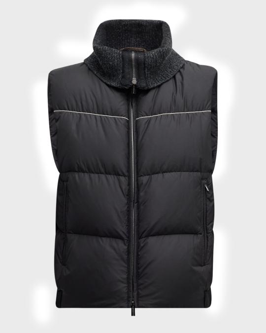 Giubbotto Imbottito Lee Stand Collar In Nylon Per Uomo, Collo Alto, Blu Scuro, Vestibilità Regolare, Lavabile In Lavatrice – Ideale Per La Mezza Stagione