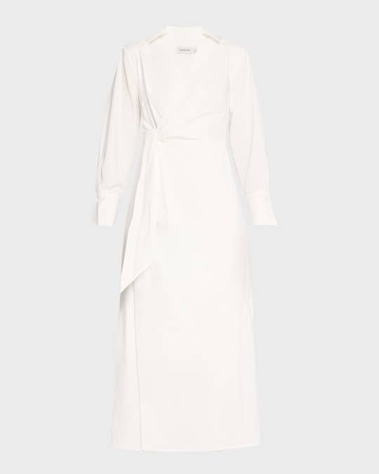 Briar Draped Midi Wrap Dress