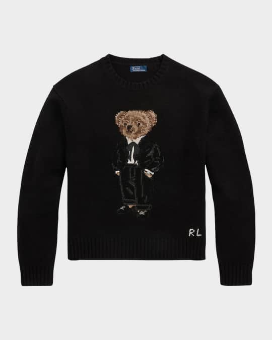 Polo Ralph Lauren Polo Bear Wool-Cashmere Sweater | Neiman Polo Ralph Lauren Polo Bear Wool-Cashmere Sweater | Neiman
