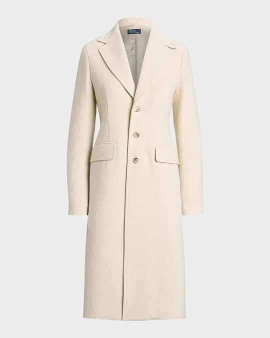 Single-Breasted Herringbone Coat