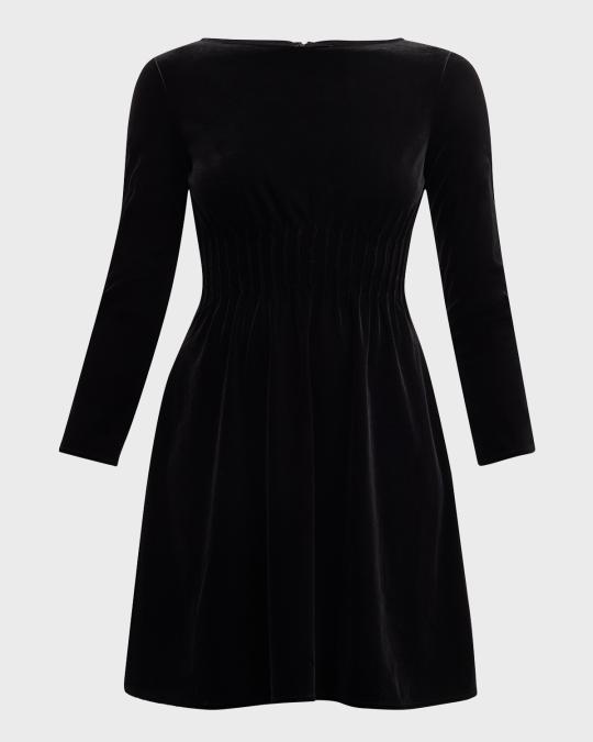 armani black velvet dress Emporio Armani Velvet dress - Black