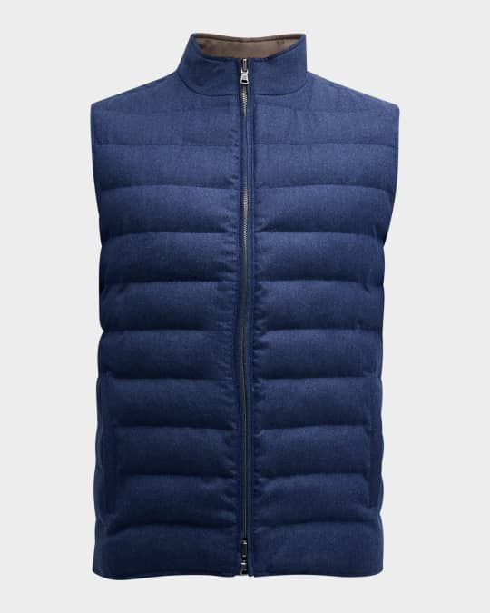 Peter Millar Men's Whistler Reversible Quilted Vest | Neiman Marcus