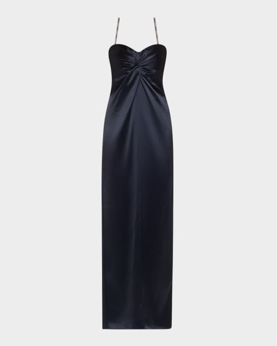 Olivine Twist Column Dress