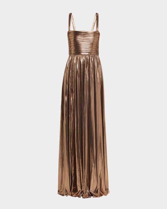 slim fit dress slacks RETROFETE JANET GOLD SEQUIN DRESS main image 1