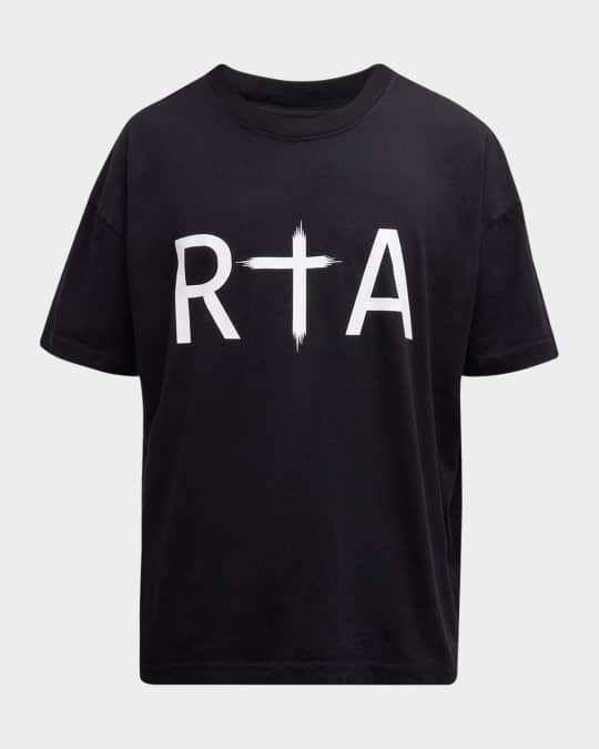 RTA Men's Liam Cross Logo T-Shirt | Neiman Marcus