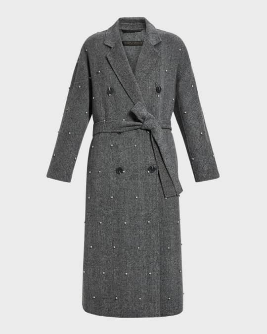 Marina Rinaldi Plus Size Gary Herringbone Rhinestone Coat Neiman