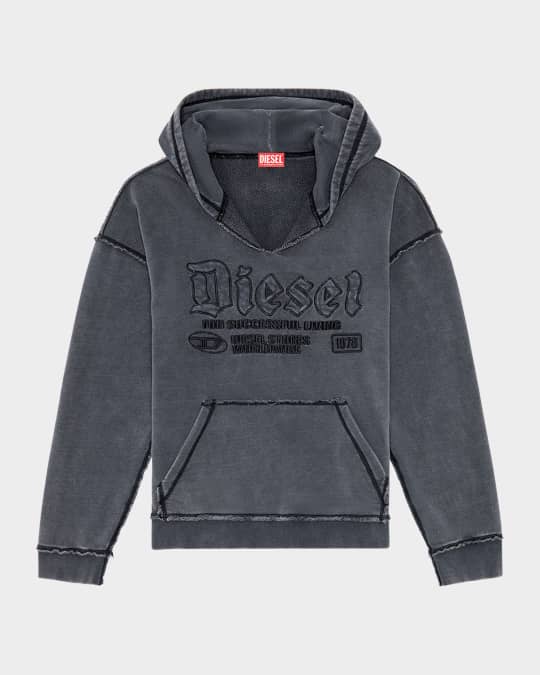 Diesel Men's S-Boxt-Hood-Raw Sweatshirt | Neiman Marcus