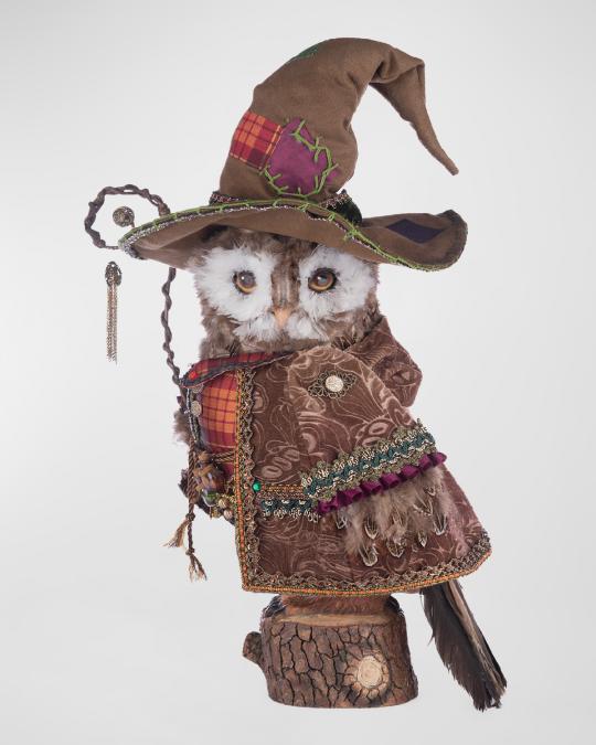 Katherine's Collection Octavius the Owl Warlock Halloween Figurine, 20 ...
