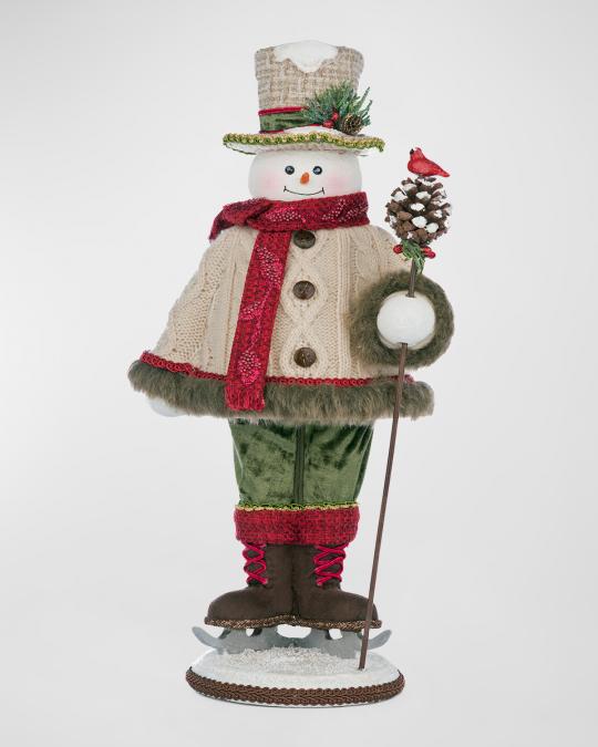 Katherine's Collection Frosty Snowfield Snowman Tabletop Figure ...