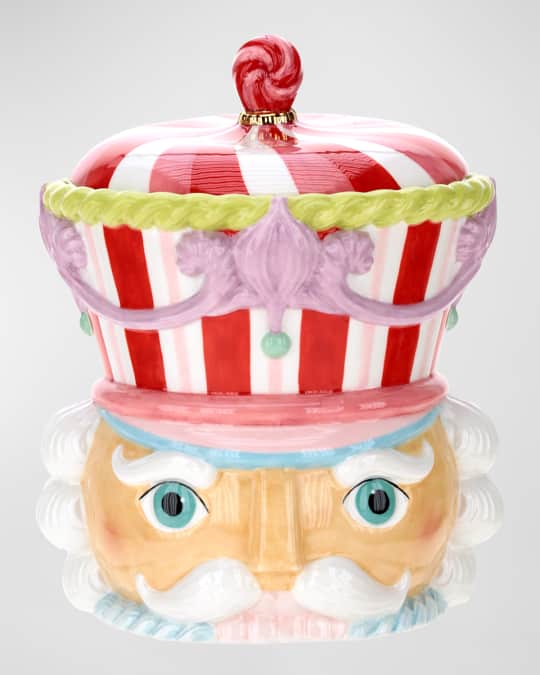 Mark Roberts Nutcracker Head Jar, Pink Neiman Marcus