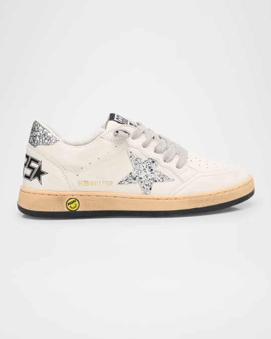 BALLSTAR NAPPA UPPER GLITTER STAR AND HEEL LACE UP