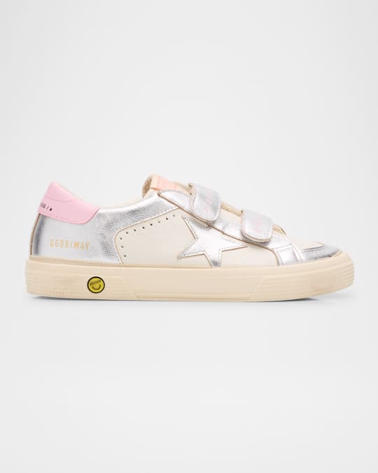 Girl's May School Laminated Star Nappa Leather Sneakers, Toddlers/Kids