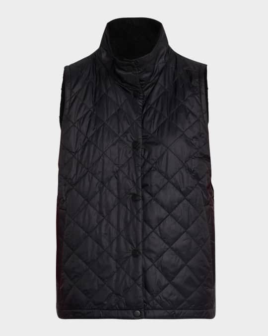 Reversible Quilted Stand-Collar Vest
