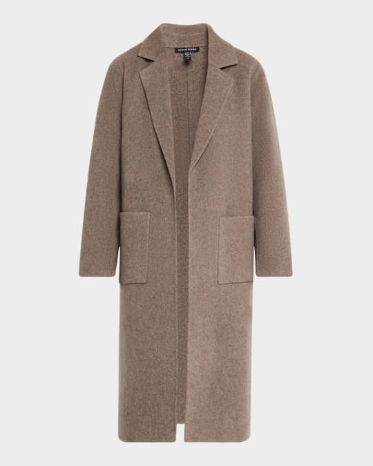 Eileen Fisher Double Faced Brush Wool Coat Neiman Marcus