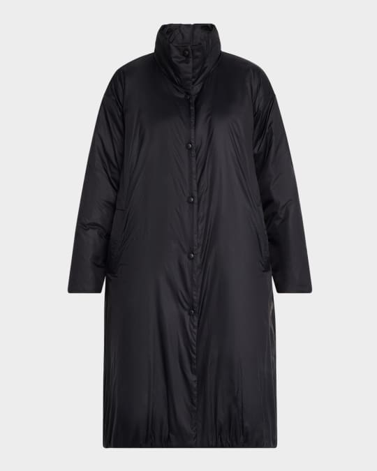 Stand-Collar Oversized Puffer Coat