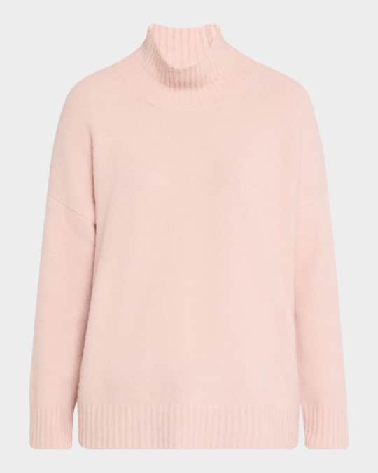 Turtleneck Cashmere-Silk Sweater