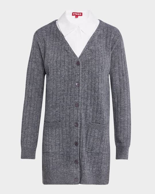Wallis Mixed-Media Cardigan Dress