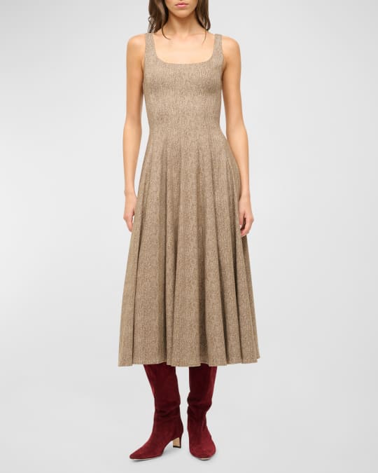 knee length dresses for ladies Staud White Wells Dress main image 0