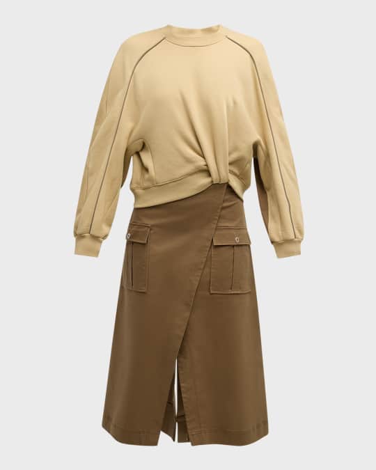 knee length dresses for ladies TED BAKER Amina Long Sleeve Utility Midi Dress w/ Tags - 2